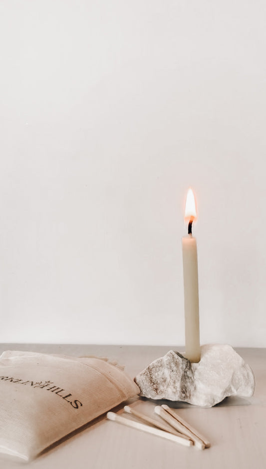 Daily Pause Meditation Kit | Beeswax Candle Ritual | Starklin Hills