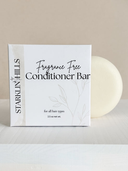 Fragrance Free Conditioner Bar - Gentle & Hydrating | Starklin Hills
