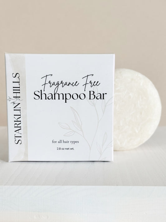 Fragrance Free Shampoo & Conditioner Bar Set - Gentle & Hydrating | Starklin Hills