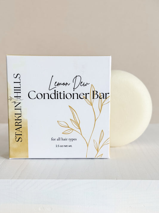 Lemon Dew Conditioner Bar - Lemon Leaf, Juniper Water & White Fig | Starklin Hills