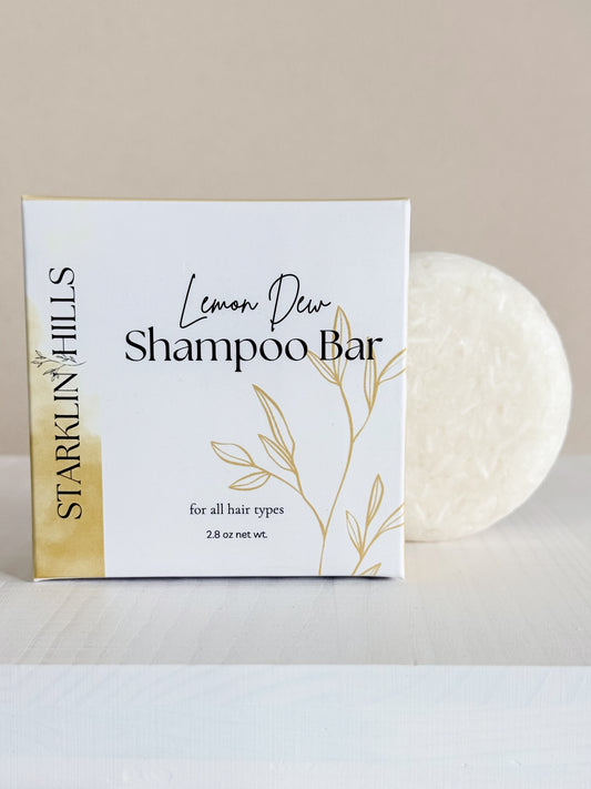 Lemon Dew Shampoo Bar - Lemon Leaf, Juniper Water & White Fig | Starklin Hills