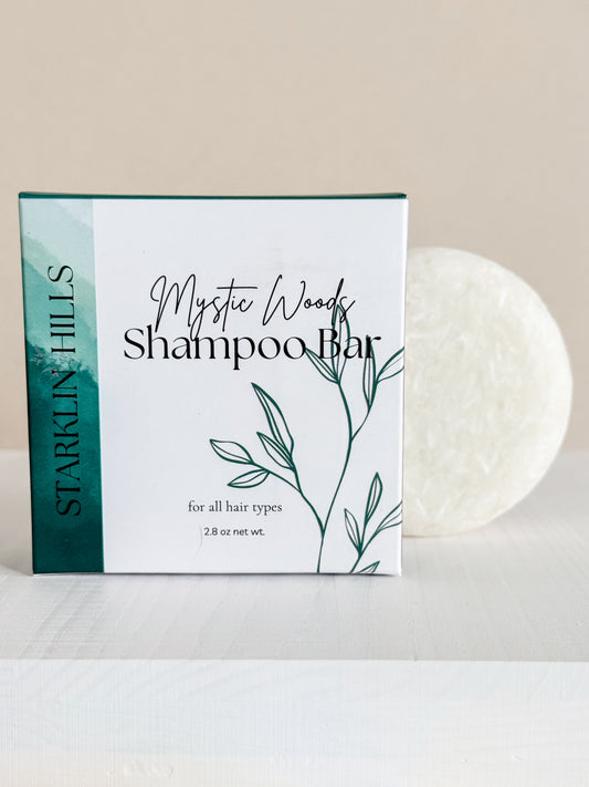 Mystic Woods Shampoo Bar - Sandalwood, Amber & Musk | Starklin Hills