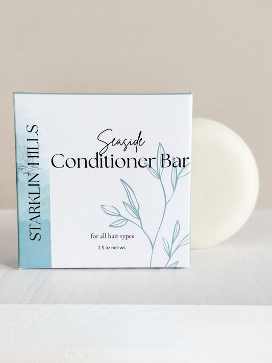 Seaside Conditioner Bar - Marine Spray, Green Moss & Salt Flower | Starklin Hills