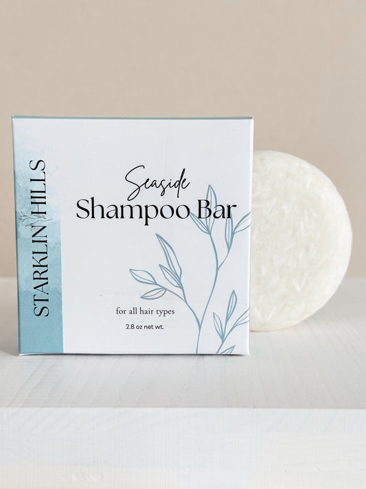 Seaside Shampoo & Conditioner Bar Set - Marine Spray, Green Moss & Salt Flower | Starklin Hills